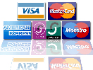 We can accept payments by VISA, MASTERCARD, DINERS CLUB & AMERICAN EXPRESS